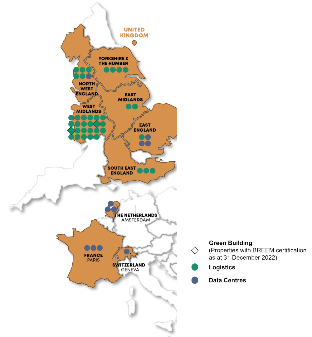 CLAR UK/Europe Portfolio Map